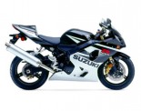 GSXR 600 model 2005 černostříbrná