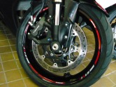 Sada proužků s potiskem gsxR červenobílé