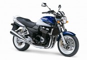 GSX 1400 model 2003 modro-bílá