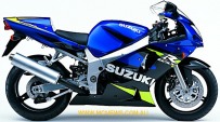 GSXR 600 model 2001 modročerná