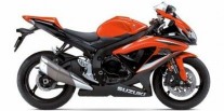 GSXR 600 model 2009 oranžová